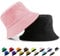 YOUYIKE Doppelseitiger Fischerhut aus 100% Baumwolle – Doppelseitiger Bucket hat für Damen & Herren – Sonnenschutz mit großem Rand – Sommer Freizeithut für Strand, Reisen & Outdoor - Rosa