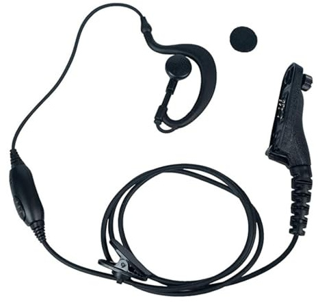 QUXVUIS G-shaped Ear Hanger Headphone Communication Headset Surveillance Earpiece Walkie-talkie Earhook Outdoor Security