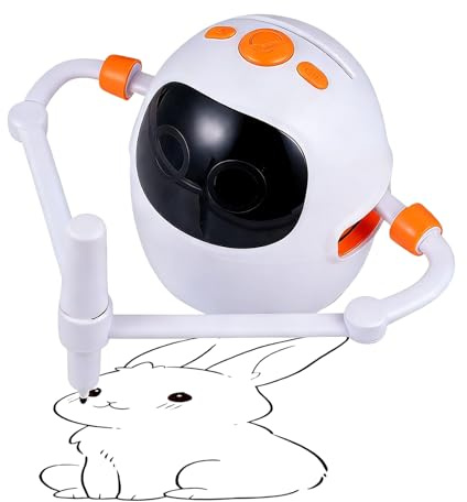 Matoebyr Zeichenroboter Für Kinder, Malroboter Mit 100 Karten Interaction, 8 Color Pens & Sprachsteuerung, Ideal Für Kinder Von 3-12 Jahren, Teenager, Jungens Und Mädchen