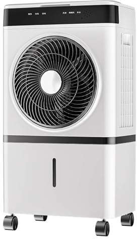 Verdunstungskühler, tragbare Klimaanlagen, schwingender Kühlventilator mit 3 Geschwindigkeiten, 12-Stunden Timer, Fernbedienung, Swamp Kühler für Schlafzimmer und Heim