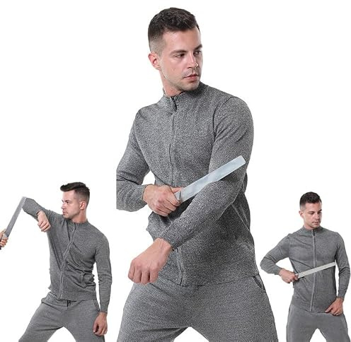 ZhouBSM Gilet Anti-Coupure Niveau 5 Veste De Protection Grey-L