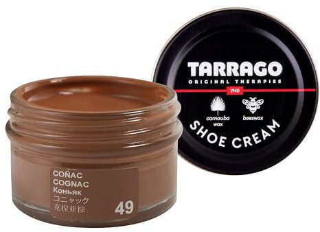 Tarrago Shoe Cream Jar 50 ML, Chaussures OU Complement Mixte Adulte, Cognac 49