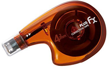 PLUS Japan, Korrekturroller FX in Orange, 1er Pack (1x 1 Roller)