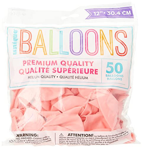 Latex-Party-Luftballons - 30 cm - Zartrosa - Packung mit 50 Stück, Blush Pink