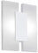 EGLO LED Wandleuchte Metrass 2, 2 flammige Deckenlampe, Wandlampe modern, Wandbeleuchtung für Innen aus Aluminium in Weiß und satiniertem Kunststoff, Wohnzimmerlampe, LED Flurlampe warmweiß