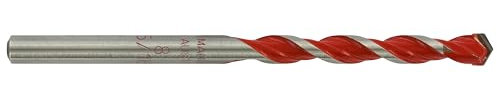 Tivoly 10913020800 Blister de 1 Foret Béton-Carrelage 2 en 1 Technic, Rouge, Ø 8 mm