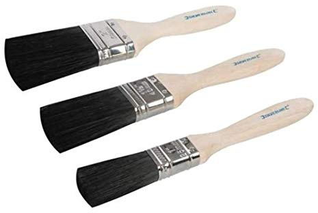 Silverline 939406 Premium Brush with Mixed Bristles, 3 Pieces