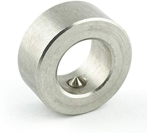 Eisenwaren2000 | Stellringe für Achse D = 8 mm (2 Stück) - DIN 705 Form A - mit Gewindestift DIN 914 - Edelstahl A2 V2A - rostfrei
