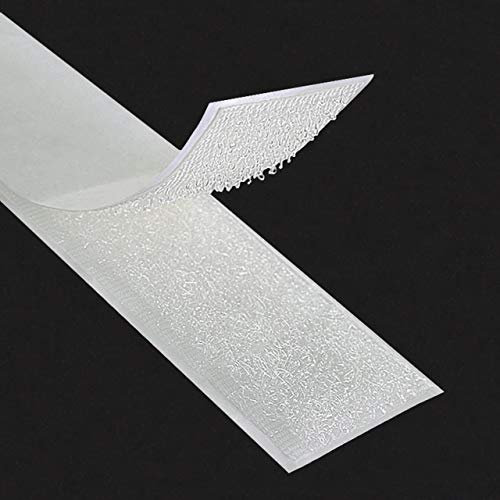 Klebeshop24 KLETTBAND SELBSTKLEBEND | Set Haken & Flausch | Farbe, Länge, Breite wählbar/Weiß, 25 mm x 3 m