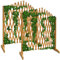 GARDEBRUK® 2X Expanding Wooden Garden Trellis Fence | Panel Expandable up to 200cm Wide | Freestanding Room Divider Adjustable Privacy Screen | Plant Support for Climbing Plants | 200x107cm