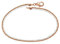MATERIA Rosegold Armband Damen Criss Cross - Frauen Armkettchen Silber 925 vergoldet bicolor 18,5cm in Etui SA-103