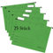 Herlitz Hängemappe A4 UniReg Kraftkarton, 230 g/qm 5x 5er Pack (Mappe) (grün)