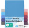 etérea Jersey Spannbettlaken 90x200cm - 100x200cm Hellblau bis 25 cm Höhe - 100% Baumwolle Spannbetttuch Oekotex - Bed Sheets Leintuch Bettbezug - Bettlaken 90x200 cm - 100x200 cm - Blau