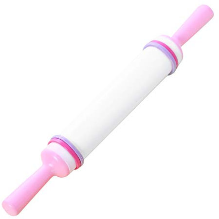 KingbeefLIU Rouleau à Pâtisserie Cuisine Antiadhésif Gâteau Rouleau Rouleau à Pâtisserie Fondant Pâte Pâtisserie Bricolage Outil De Cuisson Rose
