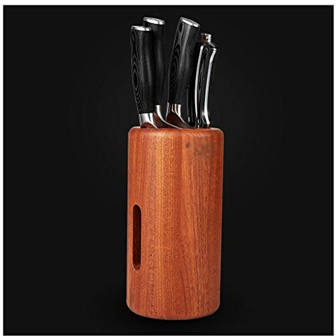 Zylinder Messerhalter Ständer Multifunktions-Halter for Messer Messerblock aus Holz Rack-Küchenmesser Organizer Küche Messerblock