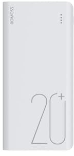Romoss Sense YKMS01934 Batterie Externe Li-ION 6+ 20 000 mAh, Blanc.