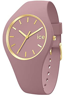 ICE-WATCH - Ice Glam Brushed Fall Rose - Montre Rose pour Femme avec Bracelet en Silicone - 019524 (Small)