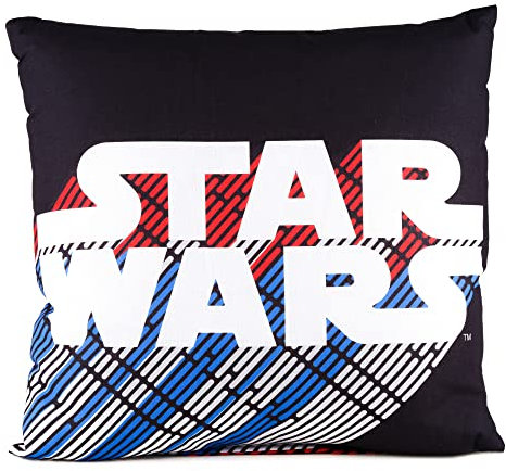 Disney Home Star Wars & Stormtrooper - Dekokissen mit Füllung und Reißverschluss - 40x40 cm - Wurfkissen mit Füllung, tolles Deko-Kissen für Sofa, Wohnzimmer und Schlafzimmer - weiches Kuschelkissen