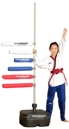 Mudotools© Tornado Fun incl. 6 Targets + Bruchtestbrett I Taekwondo Training I Sport & Fitness I MMA
