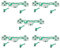 5 Set Flexible Ribbon Cable for Replacement FPC Gamepad Handle Conductive Film for Controller