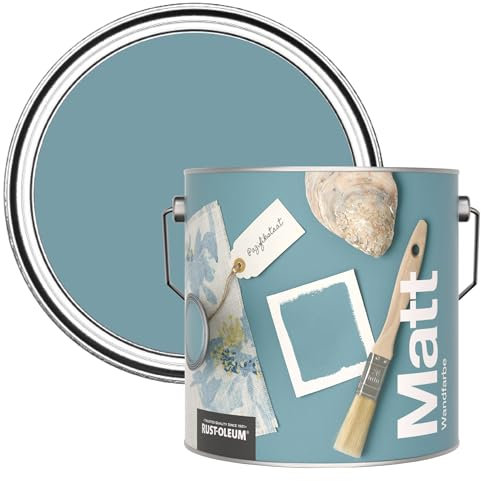Rust-Oleum Colours Matt Emulsion Wall and Ceiling Paint - Pacific State 2.5L