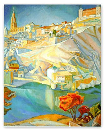 PACUM Wandbilder Schlafzimmer Diego Rivera Berühmte Gemälde Kunstdrucke auf Leinwand-Landschaft poster & kunstdrucke Gemäldewerk-Reproduktionen Leinwand Wand Bilder Bild 30x40cm (Ungerahmt)