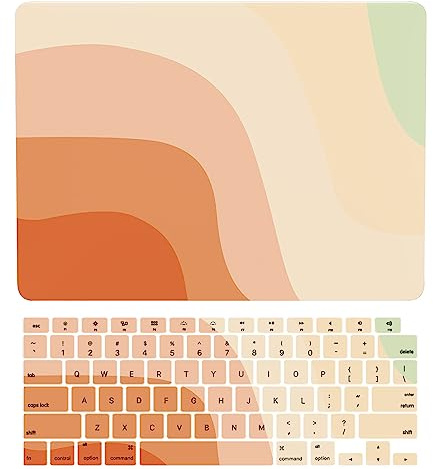 Laptop Cover Case Compatible with Macbook Pro 14 inch Model M1 A2442/A2779 M2 Pro/Max Chip Released in 2021/2023 with Touch ID, Protective Hard Shell Case & Keyboard Cover, Colorful