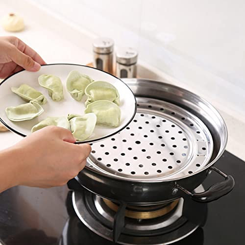 flaneras para baño maria Bandeja De Vapor, Bandeja De Vapor Versátil Bandeja De Vapor Duradera Bandeja De Vapor De Cocción Saludable Bandeja De Soporte De Vapor De Acero Inoxidable Estante Accesorios