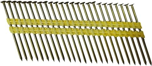 Zeluga 13-254-2M 21 Degree Framing Nails, 3-Inch x 0.120-Inch Round Head Plastic Strip Collated Framing Nails Smooth Shank Nails for Framing Nailer Gun (2,000 Counts)