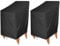 VIRSUS 2 Coperture Protettive per Sedie da Esterno 4604, misura 70x85x110 cm, Tessuto Oxford Impermeabile per Sedie Impilabili, Telo Protezione da Polvere, Pioggia, Neve, Raggi UV per Sedie Giardino