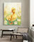 Tableau art déco Petit canard jaune dans les fleurs,L,60 * 80cm Toile Tableau Mur Art Photo Peinture à l'huile d'impression sur toile pour la Maison Salon décor