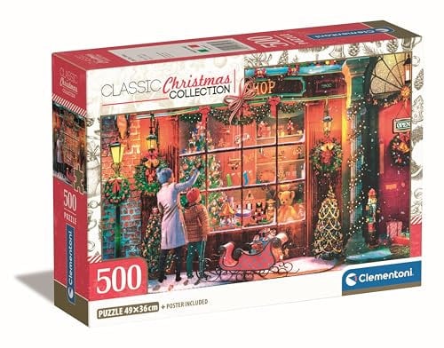 Clementoni Old Toy Shop Puzzle 500 Teile, für Erwachsene, Hergestellt in Italien, Multicolor - 35567