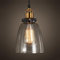 TOKTOP Suspension Luminaire Vintage Intérieur Industrielle Rétro E27 Abat-jour en Verre Plafonnier Lustre pour Chambre Salon Cuisine Salle à Manger