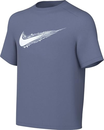Nike Unisex Kinder Multi Dri-fit Für Ältere (Jungen) Kurzarmshirt, World Indigo/White, 12-13 Jahre EU