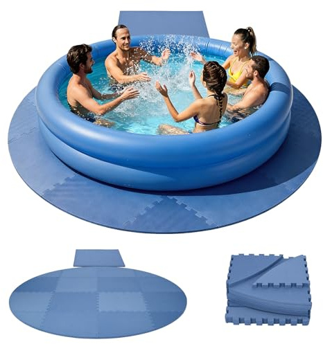 Nisorpa 1,27 cm extra dicke Whirlpool-Matte, 190 cm, Whirlpool-Pad, Grundierung für aufblasbare Wanne, EVA-Schaum-Polsterung, Bodenschutz, rutschfest für Whirlpools im Freien, rutschfeste
