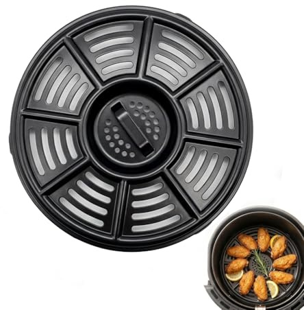 Air Fryer Accessories Compatible for Ninja AF100UK 3.8L 4 in 1 AF160UK 5.2L 6 in 1 AF150, 8.2 in Round Air Fryer Accessories Grill Pan Rack Grill Plate, Replacement Parts Tray Rack Dishwasher Safe