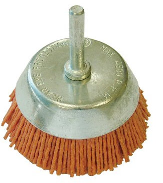Faithfull 65 x 6mm Nylon Wheels Cup Brush with Shank