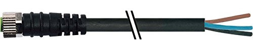 MURR ELEKTRONIK 7000-08061-6310500 MURR ELEKTRONIK 7000-08061-6310500 IP66K, M8 Female Connector, 50 VAC, Screw Thread, Replacement for 7000-08061-6210500, -40 to +80 Degree, Straight, 60 VDC, 20 MM S