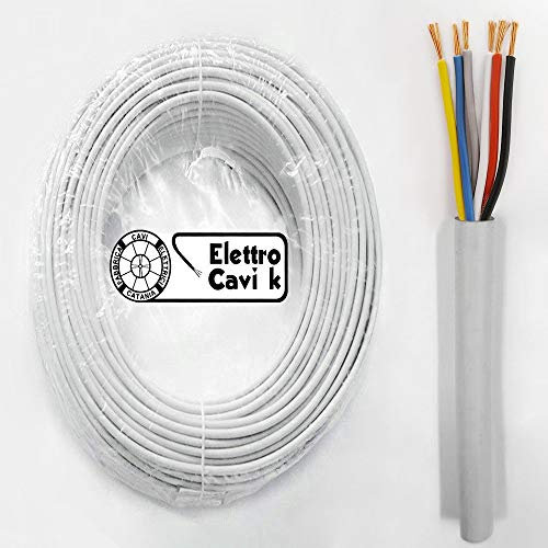 ® ELETTRO CAVI K - CAVO FROR CITOFONICO 6x0,50 MM² ANTIFIAMMA PER CITOFONO E VIDEOCITFONO MULTIPOLARE 6 POLI 100 METRI