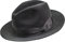 Burmenta Klassischer Fedora (M, Schwarzgrau)
