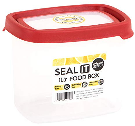 Wham Aufbewahrungsbox, Polypropylen, Rot, 1L