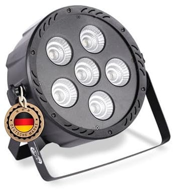 ETEC Professional LED PAR Scheinwerfer Slim Spot 30 COB 6x30 Watt RGBW DMX 4in1 Disco Bar Club Effekt Party DJ Party Hochzeit Veranstaltung Bühnenbeleuchtung Farbmischung