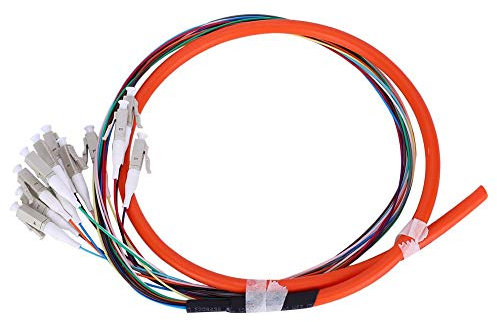 Cables de fibra óptica Cable flexible de fibra multimodo 12 núcleos LC/UPC-62.5/125 con carcasa exterior de PVC para redes