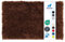 Floordirekt Badematte Sky - Badezimmerteppich - Weicher, dichter Hochflor - Rutschhemmend & Schnell trocknend - Geeignet für Fußbodenheizung - Eckig & Rund (50 x 60 cm, Braun)