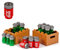 Drinks Crates with Cola and Beers | Custom kit made with real LEGO Bricks | Instructions Included
