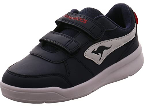 KangaROOS Unisex Kinder K-ICO V Sneaker, Dk Navy White, 34 EU