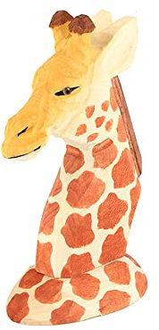 SagaSave Brillenhalter aus Holz, Holzschnitzerei, Brillenständer, Sonnenbrillen-Display, Tierform, Geschenk für Kinder, Freunde (Giraffe)