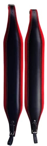 ProLine 9,3cm Akkordeon Schulterriemen Leder Rot