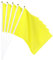 sourcing map Lot de 12 mini drapeaux jaunes à tenir à la main - 30 x 20 cm - Rectangle pour festival, événements, décoration de fête