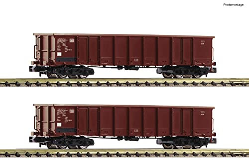 Fleischmann 830250 N 2er-Set Offene Güterwagen Eanos 052 der DB